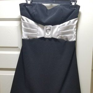 EUC Teeze Me Black Strapless Dress
